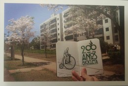 L) 2017 BRAZIL, BICYCLE, 200 YEARS, NATURE, ARCHITECTURE, POSTCARD - Maximum Cards