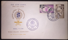 World Malaria Eradication First Day Cover 1962 - Storia Postale