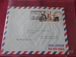 Lettre De 1955 Avec Flamme De Brazzaville A Destination De France) Avec Poste Aerienne - Lettres & Documents