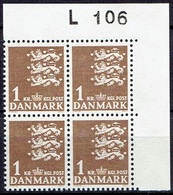 DENMARK  #  FROM 1967 STAMPWORLD 293F**  L106 - Colis Postaux