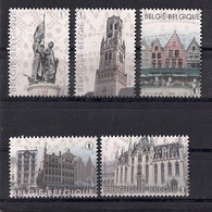 Belgique 2012 COB 4285/89 XX  Bruges - Unused Stamps