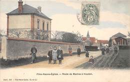 78-FLINS-NEUVE-EGLISE- ROUTE DE MANTES A HOUDAN - Flins Sur Seine