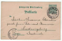 Allemagne // Deutschland // Wurtemberg // Entier Postal - Postwaardestukken