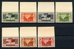 GRAND LIBAN 1936 PA N° 49/55 ** Neuf MNH Luxe Avions Planes Tourisme Sports Ski - Ongebruikt