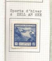 AUSTRIA VIÑETA 1936 ZELL AM SEE DEPORTES DE INVIERNO WINTER SPORTS - Wintersport (Sonstige)