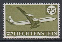 Liechtenstein 1960 Airmail / 30J. Flugpostmarken 75Rp Douglas DC8 **mnh (spots In Gum) (40451H) - Posta Aerea