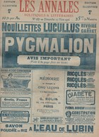 JOURNAL LES ANNALES 25 MARS 1906 N° 1187 COMPLET - - General Issues