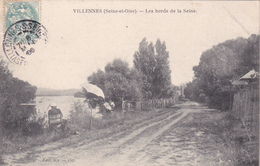 CPA (78) VILLENNES Les Bords De La Seine Pêcheur Pêche à La Ligne - Villennes-sur-Seine