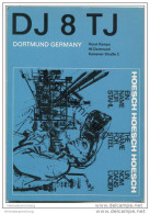 QSL - Funkkarte - DJ8TJ - Dortmund - Werbung Hoesch - 1968 - Radio