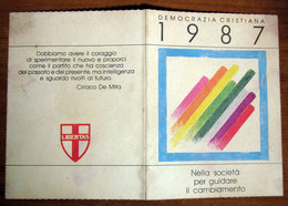 TESSERA DEMOCRAZIA CRISTIANA 1987 - Tarjetas De Membresía