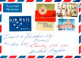 MALTE. N°864 De 1992 Sur Enveloppe Ayant Circulé. Découverte De L'Amérique/Colomb/Caravelle. - 1992