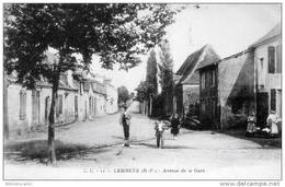 D64 - LEMBEYE - VUE ANIMEE DE L'AVENUE DE LA GARE - Lembeye