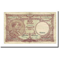 Billet, Belgique, 20 Francs, 1947-04-28, KM:111, B+ - 20 Francs