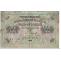 Billet, Russie, 1000 Rubles, 1917, Undated (1917), KM:37, B - Russie