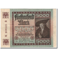 Billet, Allemagne, 5000 Mark, 1922-12-02, KM:81a, TTB+ - 5.000 Mark