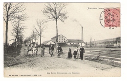 VOSGES  /  ANOULD  /  LES  PÂTES  CHIMIQUES  AUX  SOUCHES ( Bel Attelage Et Bicyclette ) /  Edit.  WEICK  N° 4952 - Anould