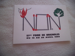 BELLE ILLUSTRATION....51E FOIRE DE BRIGNOLE 1980 ..SIGNE ISABELLE GIUGNI - Foires