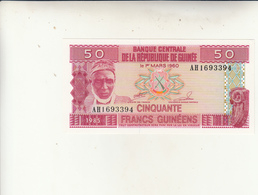 Banconota 50  Francs  Uncirculed 1985 - Guinée