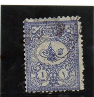 B - 1901 Turchia - Piccolo Tughra - Usati