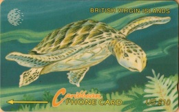 Virgin Islands - GPT, MV: BVI-21C, 21CBVC, BVI Wild Life - Turtle, 20,000ex, 1995, Used As Scan - Maagdeneilanden