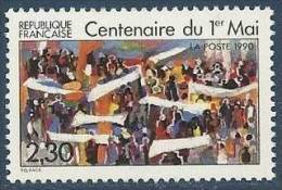 FR YT 2644 " Centenaire Du 1er Mai " 1990 Neuf** - Ongebruikt