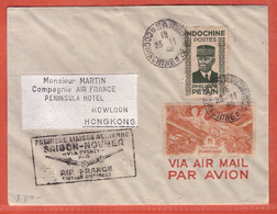 INDOCHINE LETTRE DE SAIGON DE 1948 POUR HONG KONG - Briefe U. Dokumente