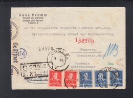 Romania Registered Cover 1941 Codlea To Germany Censor - Lettres 2ème Guerre Mondiale