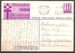 Carte P ( Suisse / Fête Nationale De 1936 ) - Brieven En Documenten