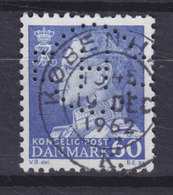 Denmark Perfin Perforé Lochung (H09) 'H In Banderole' A/S C.A. Herstad København  (2 Scans) - Abarten Und Kuriositäten