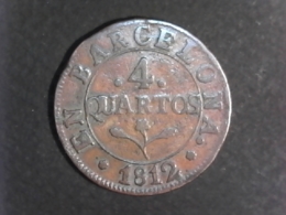 1812 Barcelone - 4 Quartos - Provincial Currencies