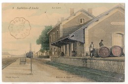 " SALLELES D'AUDE - La GARE " - Salleles D'Aude