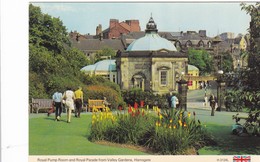 Postcard Royal Pump Room And Royal Parade From Valley Gardens Harrogate My Ref  B22958 - Harrogate