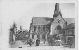 Notre Dame De Liesse      02     Marché Sur La Place De L'église   (voir Scan) - Andere & Zonder Classificatie