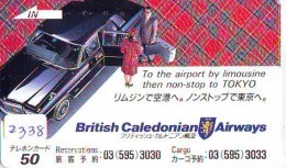 Télécarte  JAPON * 110-011 * BRITISH CALEDONIAN AIRWAYS (2338)  Airplane * Flugzeug AVION * AIRLINE * Phonecard JAPAN - Avions