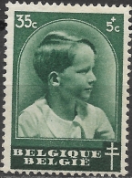 BELGIUM 1936 Anti-tuberculosis Fund - 35c.+5c Prince Baudouin MH - Altri & Non Classificati