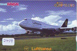 Télécarte  JAPON * LUFTHANSA  (2359) Airplane * Flugzeug AVION * AIRLINE * Phonecard JAPAN - Avions
