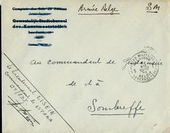 Doc En Franchise SM  Obl. Postes Militaires Belgique 13  Le 01/12/1939  Pour Sombreffe - Cartas & Documentos