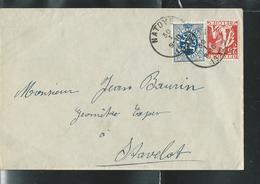 Doc;  Avec N° 339 - 285 Obl. Natoye 30/01/1935  Pour Stavelot - Landpost (Ruralpost)