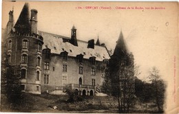 86 .. GENCAY ... CHATEAU DE LA ROCHE .. VUE DE DERRIERE - Gencay