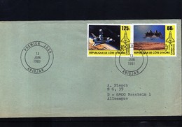 Ivory Coast 1981 Space / Raumfahrt Interesting Letter - Africa