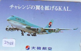 Télécarte  JAPON * KOREAN AIR   (2388)  * AVIATION * AIRLINE * Phonecard JAPAN * AIRPLANE * FLUGZEUG * VLIEGTUIG - Avions