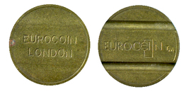 00112 GETTONE TOKEN JETON ADVERTISING VENDING MACHINE EUROCOIN LONDON 2 GROOVES - Other & Unclassified