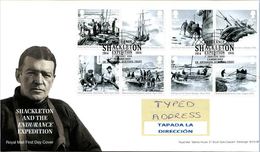 GROSSBRITANNIEN GRANDE BRETAGNE GB 2016 SHACKLETON & ENDURANCE EXPEDITION SET 8V FDC SG 3787-94 MI 3835-42 YT 4249-56 - 2011-2020 Decimale Uitgaven