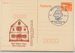 DDR P86II-13-88 C17 Privater Zudruck KARL WEISE Bad Freienwalde Sost. 1988 - Privé Postkaarten - Gebruikt