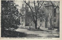 DPT 86 Vienne SAINT JULIEN L'ARS Façade Principale Du Château Et Donjon CPA Bon état - Saint Julien L'Ars