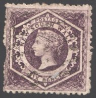 Large Square 6d.  Violet Perf 12 SG 148 - Usados