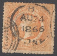 Large Square  8d. Red-orange Perf. 13 Used - Usati