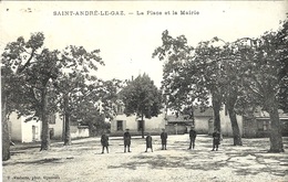 SAINT-ANDRE-LE-GAZ - La Place Et La Mairie -ed. E. Vialaite - Saint-André-le-Gaz