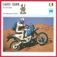 Cagiva Ligier 750 Paris Dakar, Moto Tout Terrain (rallye Raid), Italie, 1985, La Formule 1 Du Désert - Sports