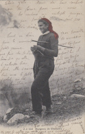 Suisse - Femme - Bergère Tricot - Paysanne Champéry - Champéry